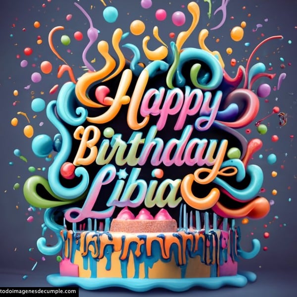 Imagenes nombre 3d cumpleaños gratis libia