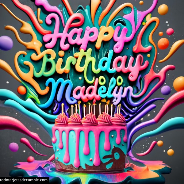 magenes feliz cumpleaños nombres 3d madelyn