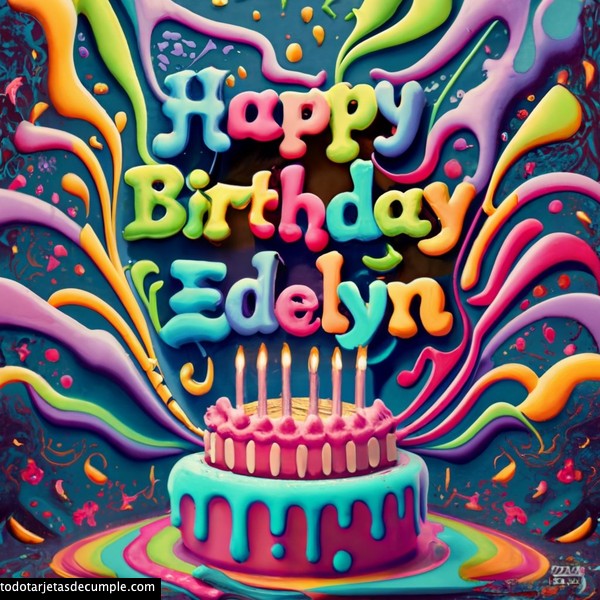 imagenes feliz cumpleaños nombres 3d edelin