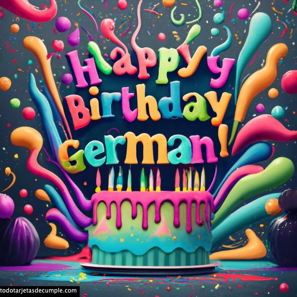 imagenes feliz cumpleaños nombres 3d german