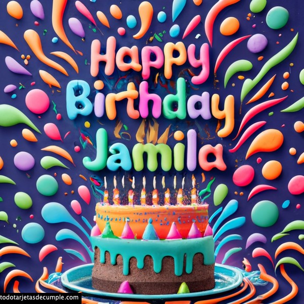 imagenes feliz cumpleaños nombres 3d jamila