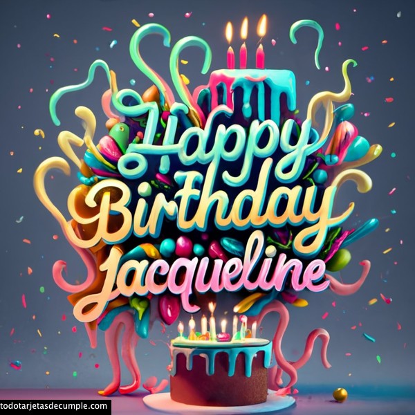imagenes de nombres feliz cumple jacqueline