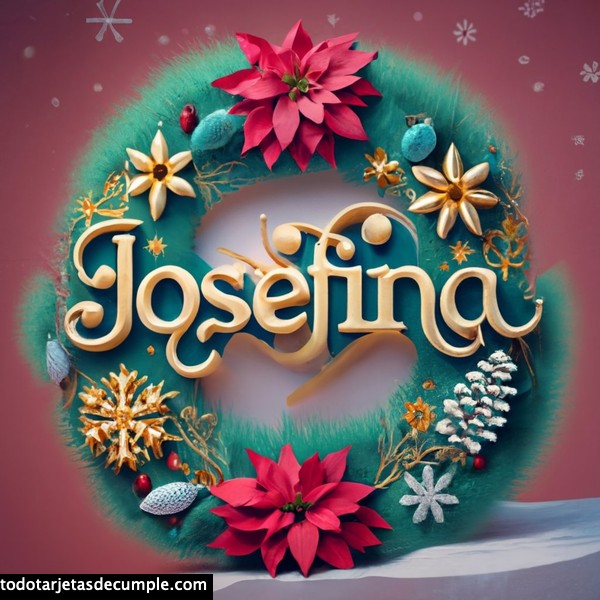 imagenes navidad con mi nombre josefina