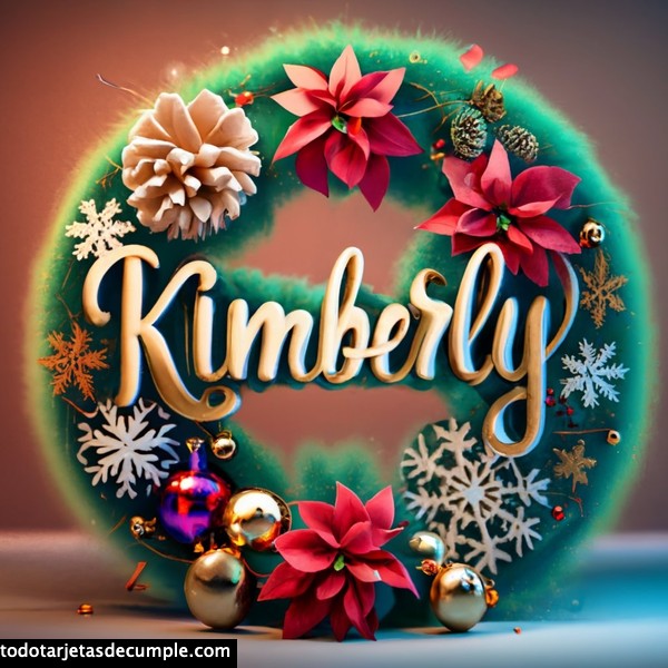 imagenes navidad con mi nombre kimberly