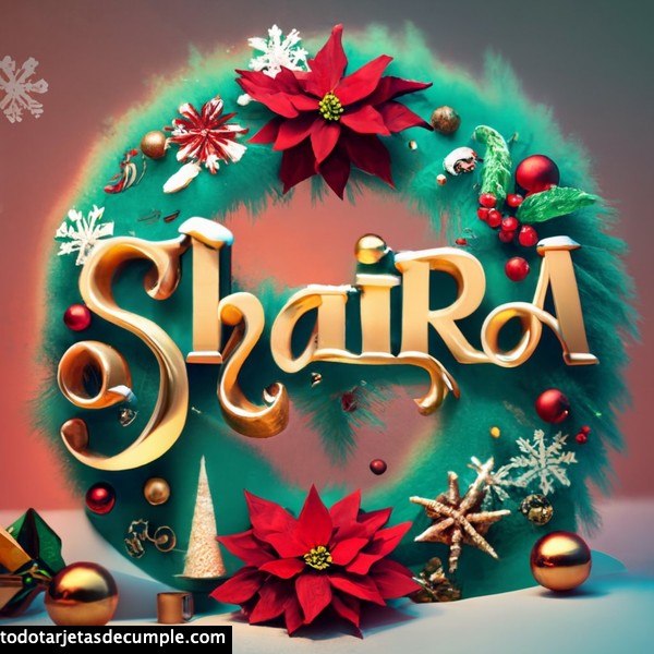imagenes navidad con mi nombre shaira