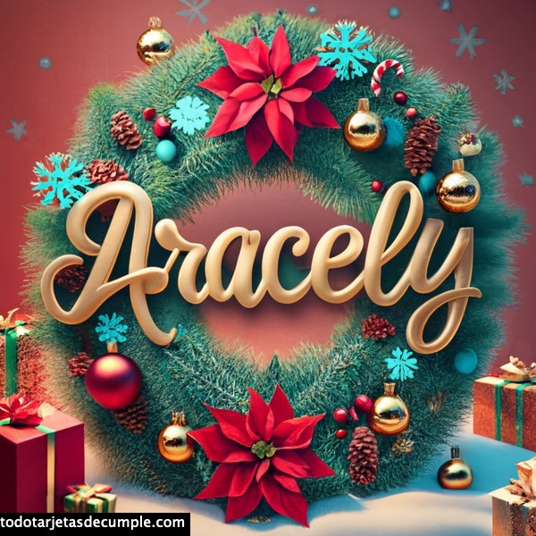 imagenes navidad con mi nombre aracely