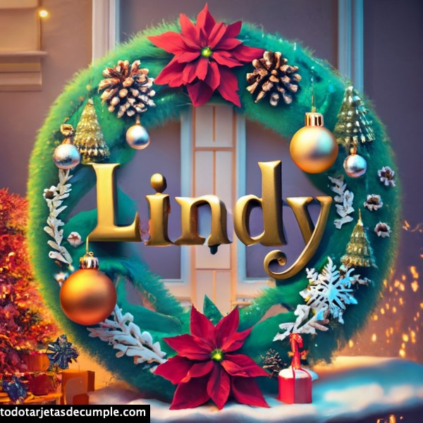 imagenes nombres corona navidad lindy