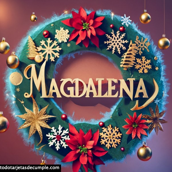 imagenes nombres corona navidad magdalena