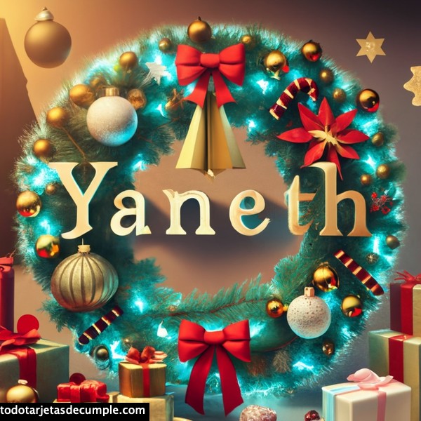 imagenes nombres corona navidad yaneth