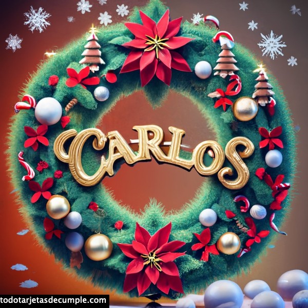 imagenes navidad con mi nombre carlos