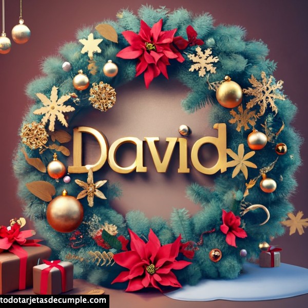 imagenes navidad con mi nombre david