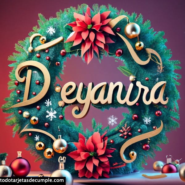 imagenes navidad con mi nombre deyanira