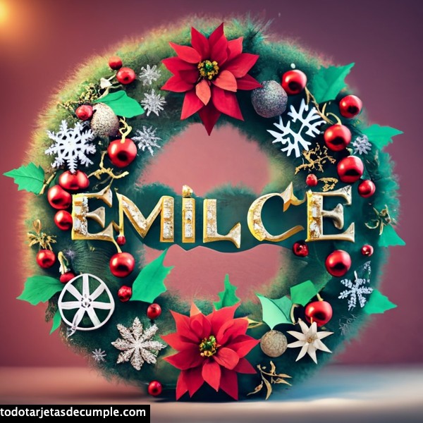 imagenes navidad con mi nombre emilce