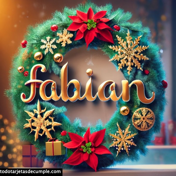 imagenes navidad con mi nombre fabian