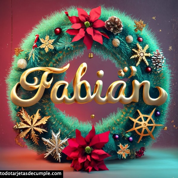 imagenes navidad con mi nombre fabian