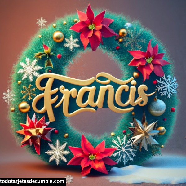 imagenes navidad con mi nombre francis