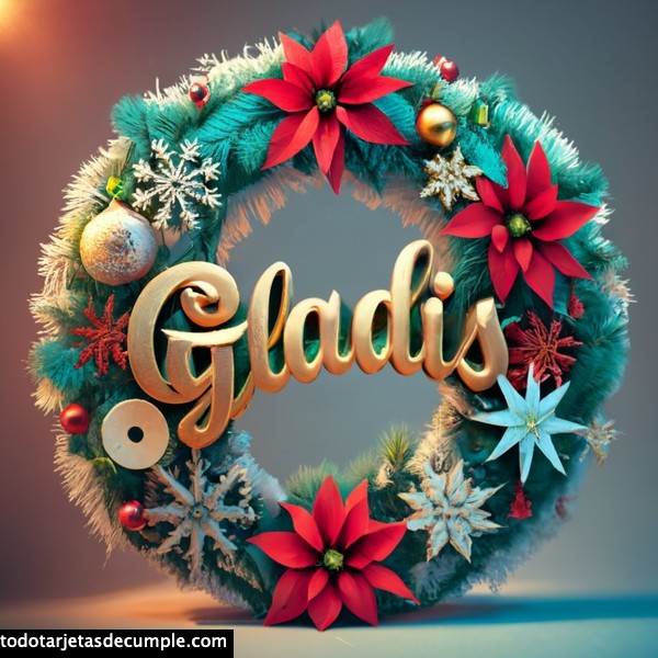 imagenes navidad con mi nombre gladis