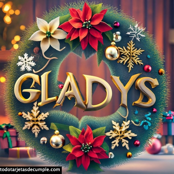 imagenes navidad con mi nombre gladys