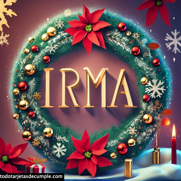 imagenes navidad con mi nombre irma