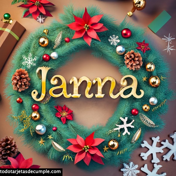 imagenes navidad con mi nombre janna