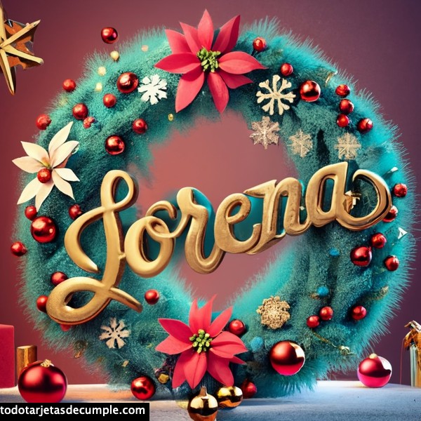 imagenes navidad con mi nombre lorena
