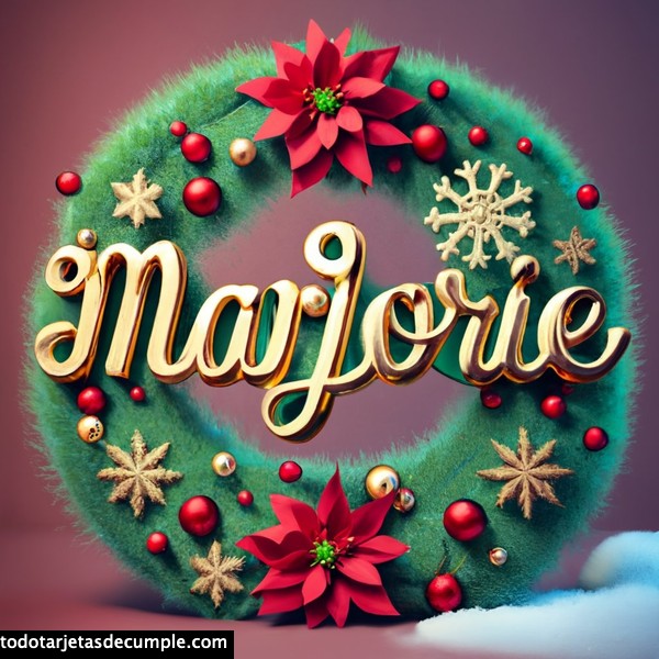 imagenes navidad con mi nombre marjorie
