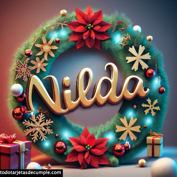 imagenes navidad con mi nombre nilda