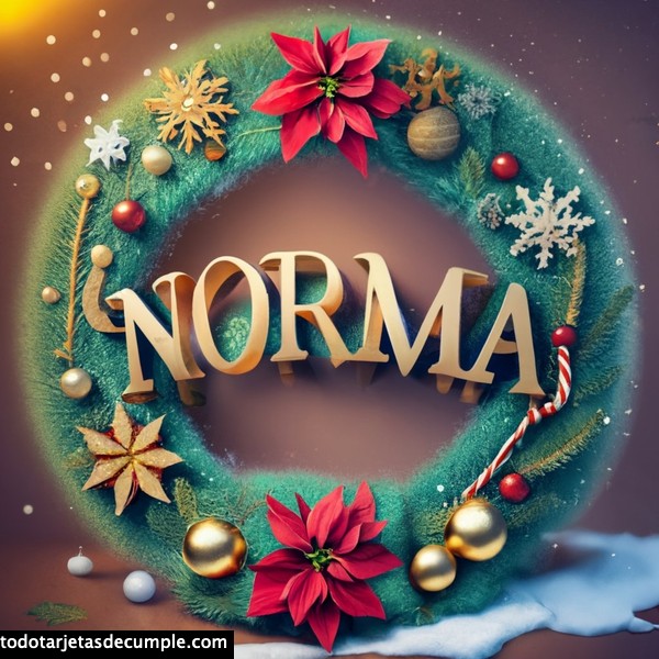 imagenes navidad con mi nombre norma
