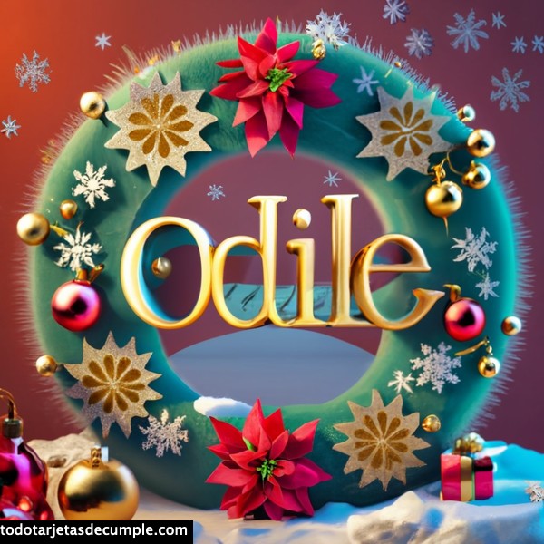 imagenes navidad con mi nombre odile