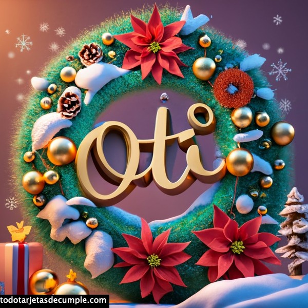 imagenes navidad con mi nombre oti