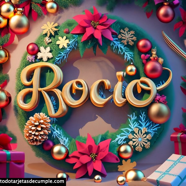 imagenes navidad con mi nombre rocio