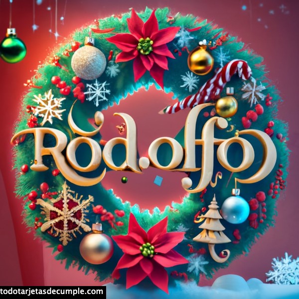 imagenes navidad con mi nombre rodolfo