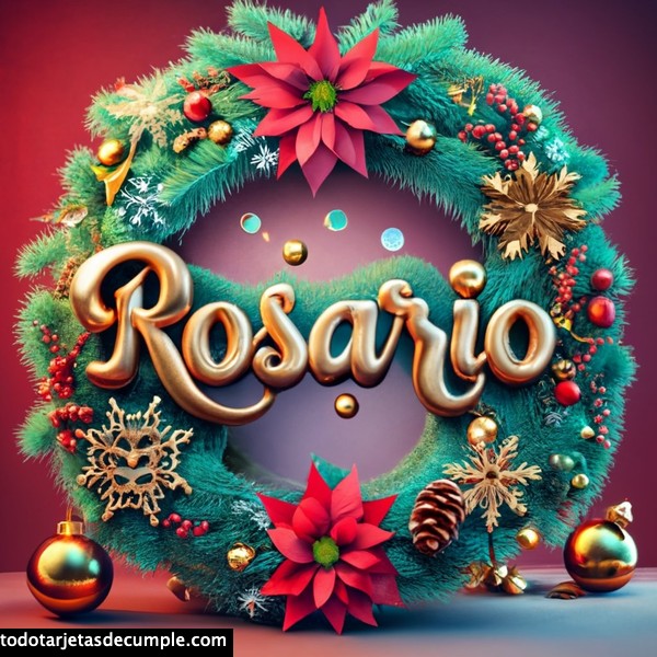 imagenes navidad con mi nombre rosario