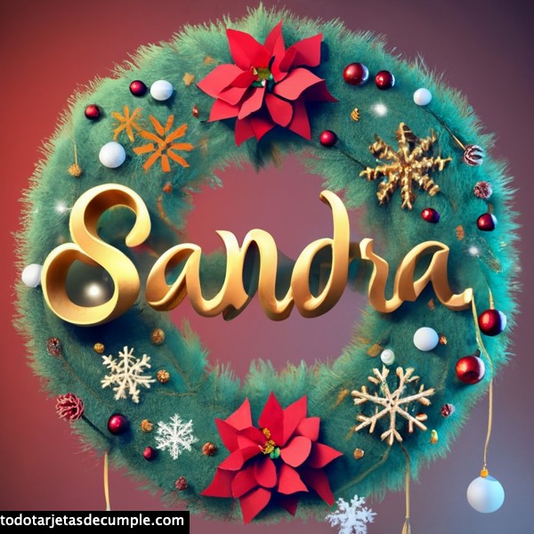 imagenes navidad con mi nombre sandra