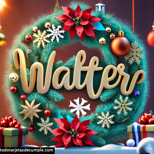 imagenes navidad con mi nombre walter