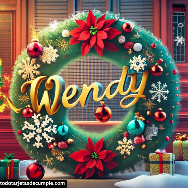imagenes navidad con mi nombre wendy