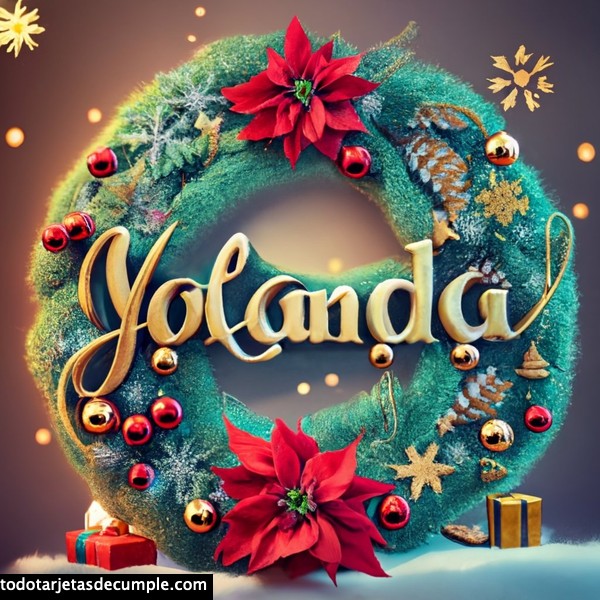 imagenes navidad con mi nombre yolanda