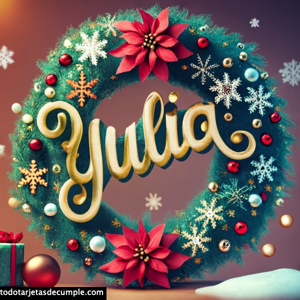 imagenes navidad con mi nombre yulia