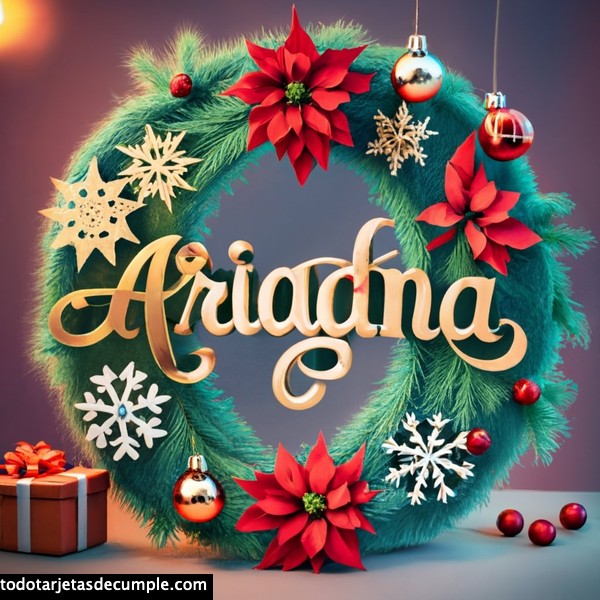 imagenes navidad con mi nombre ariadna