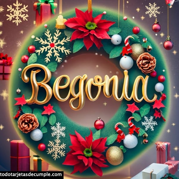 imagenes navidad con mi nombre begonia