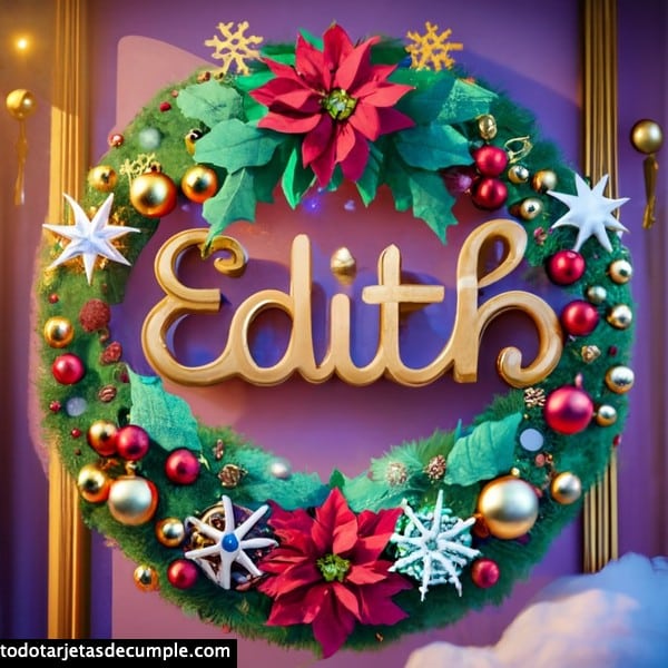 imagenes navidad con mi nombre edith