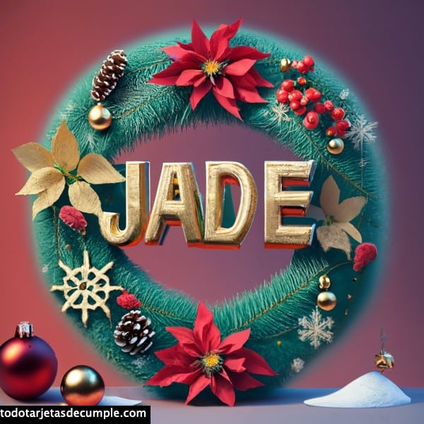 imagenes navidad con mi nombre jade