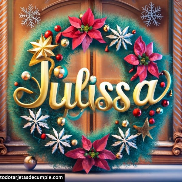 imagenes con mi nombre corona de navidad 21