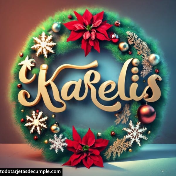 imagenes con mi nombre corona de navidad 22