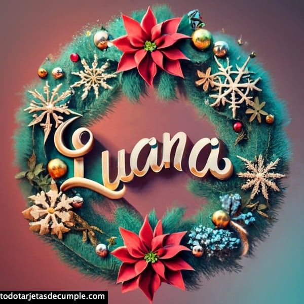 imagenes con mi nombre corona de navidad 25