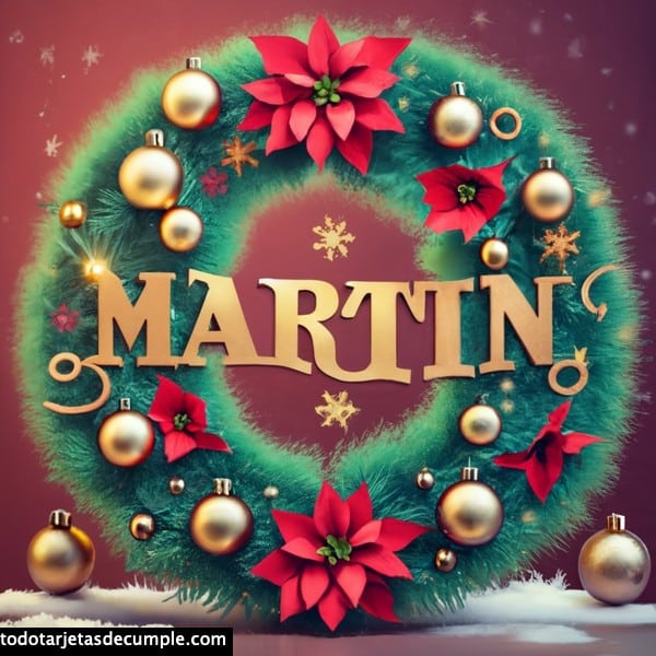 imagenes navidad con mi nombre martin