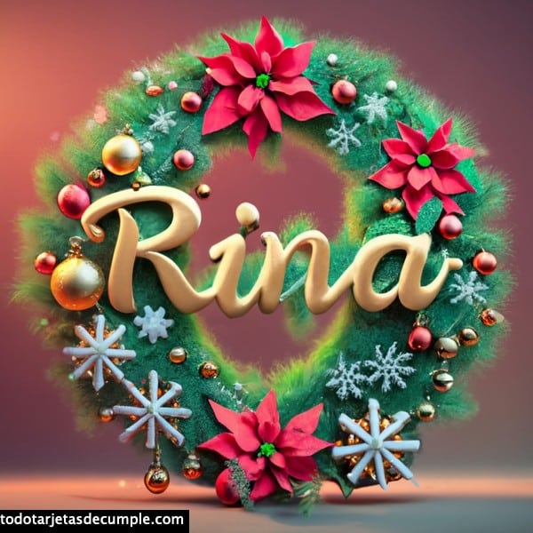 imagenes navidad con mi nombre rina