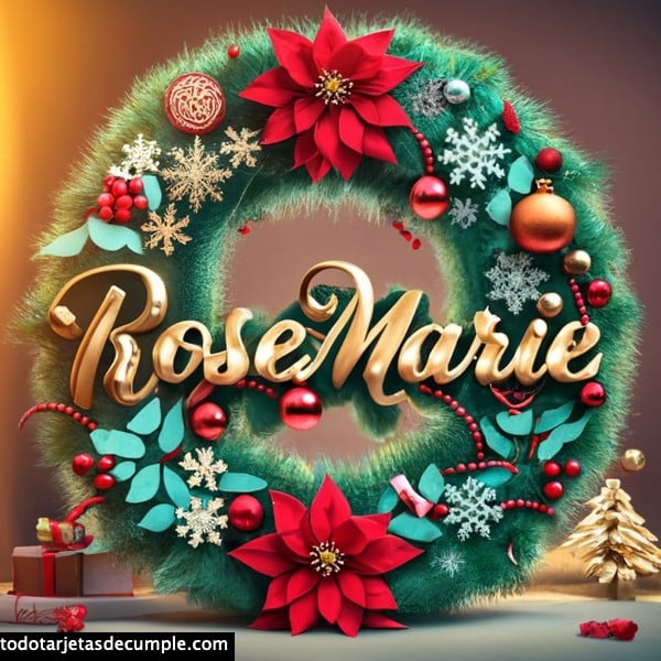 imagenes navidad con mi nombre rosemarie