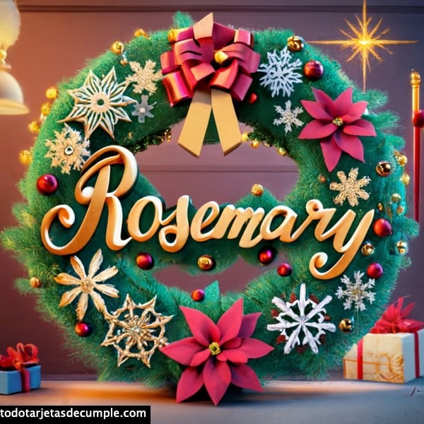 imagenes navidad con mi nombre rosemary