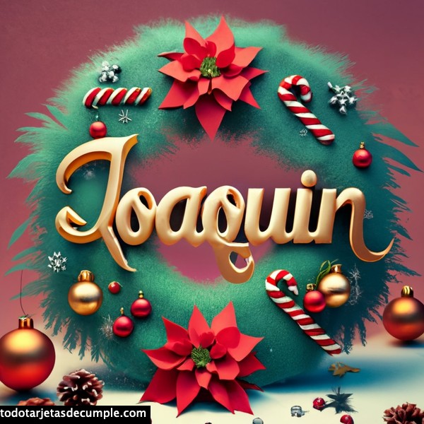 imagenes navidad con mi nombre joaquin